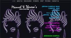 Desktop Screenshot of manuelandtheresasschoolofhair.com