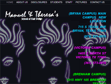 Tablet Screenshot of manuelandtheresasschoolofhair.com